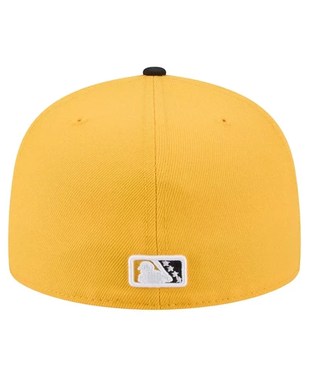 Мужская желто-черная приталенная шляпа Bradenton Marauders Authentic Collection 59 из новой коллекции новой эры. yellow, black