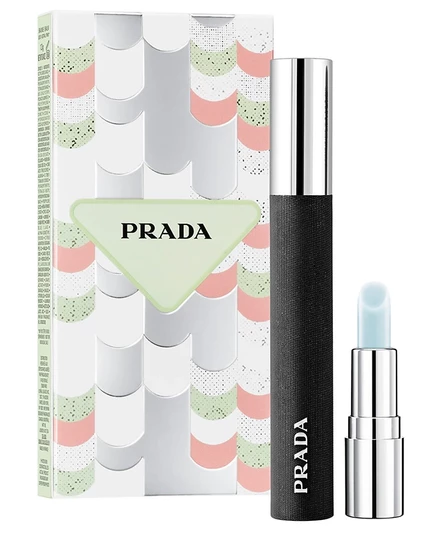 Подарочный набор туши для ресниц и мини-бальзама для губ Prada Beauty, 2 шт., белый
