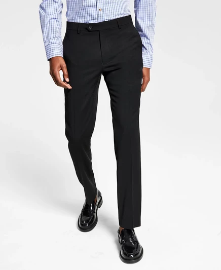 Мужские костюмные брюки Tommy Hilfiger TH-Flex, черные