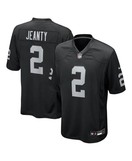 Мужская игровая футболка Nike Ashton Jeanty Las Vegas Raiders, черная