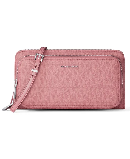 Женская сумка Michael Kors Jet Set Continental маленькая, розовая