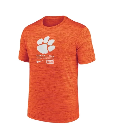 Мужская оранжевая футболка Nike Clemson Tigers Campus Center Block Velocity Performance от Nike orange