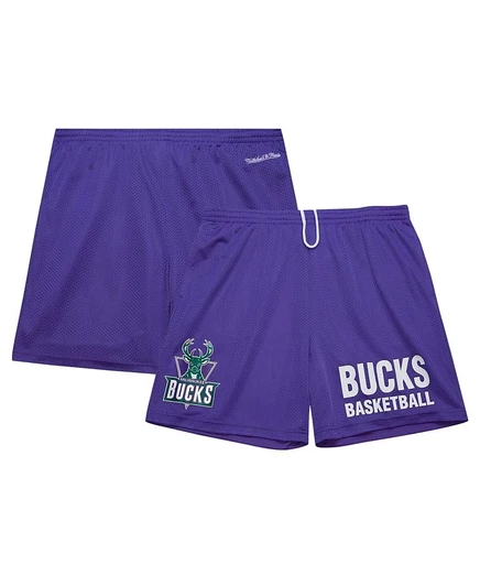 Мужские шорты Mitchell & Ness Milwaukee Bucks, фиолетовые