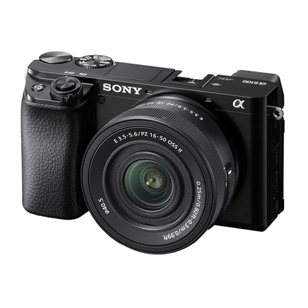 Фотоаппарат Sony Alpha a6100 с объективом 16–50 мм, черный