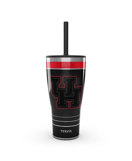 Термостакан Tervis Tumbler Houston Cougars 890 мл со трубочкой, черный
