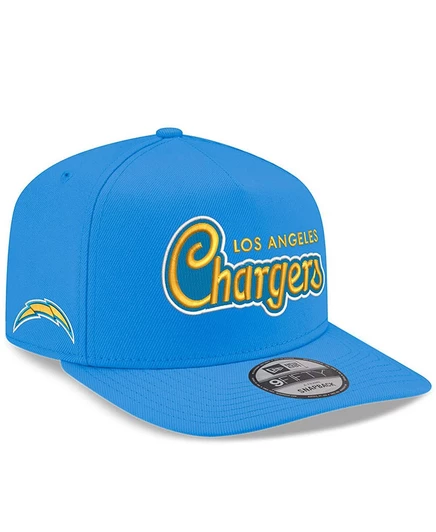 Мужская темно-синяя шляпа-бейсболка Los Angeles Chargers Charger Power A-Frame 9FIFTY Snapback