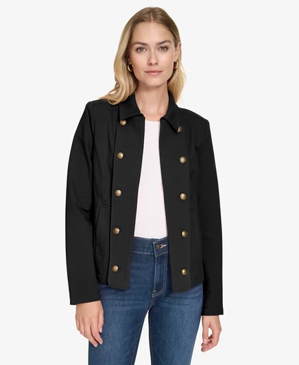 Женская куртка Nautica Jeans в стиле милитари, черная