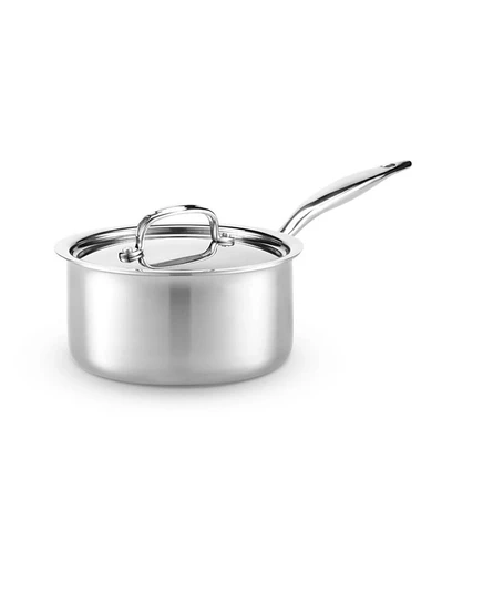 Ковш Heritage Steel Titanium 2,8 л с крышкой, серебристый