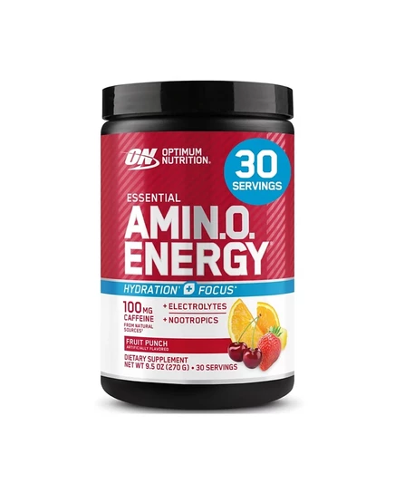 Порошок Optimum Nutrition Amino Energy+, 30 порций, фруктовый