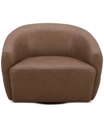 Кожаное вращающееся кресло Nicolls, созданное для Macy's brown