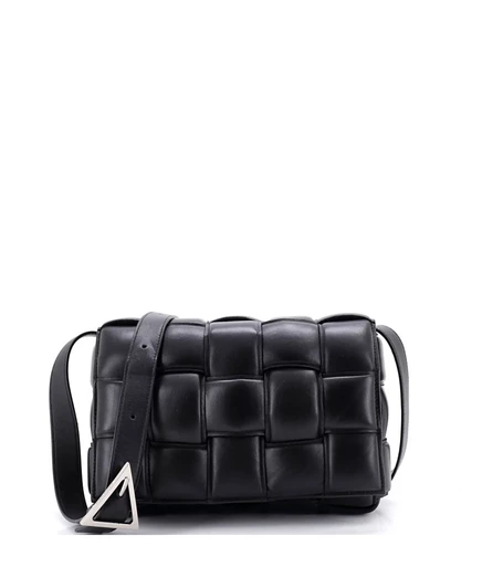 Женская сумка Pre-Owned Bottega Veneta Small Cassette, черная