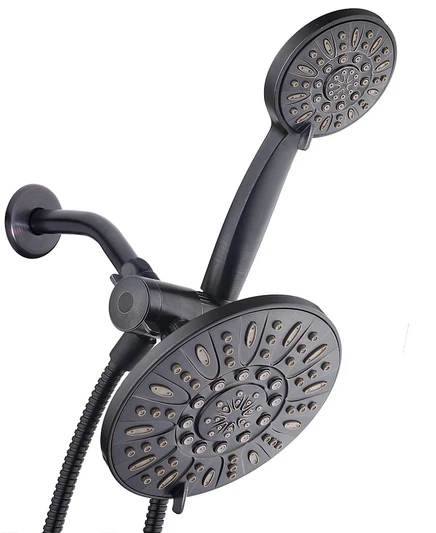 Душевой набор AquaDance 7″/4″ 48 режимов, бронзовый