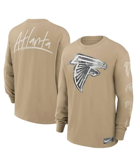 Мужской лонгслив Nike Atlanta Falcons Max90, бежевый
