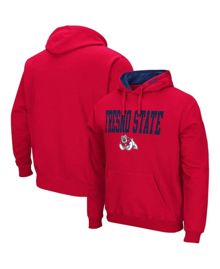 Мужское худи Colosseum Fresno State Bulldogs с логотипом, красное