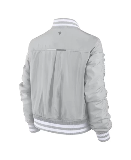 Женская серая куртка Fanatics Detroit Lions Elements Wave на полной застежке gray