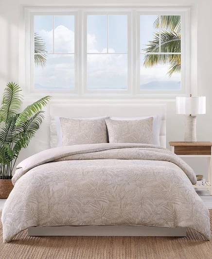 Комплект покрывала Tommy Bahama Jungle Palms, бежевый