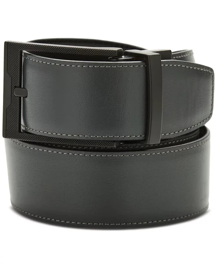 Мужской черный ремень Stanely для портфолио Perry Ellis oxford