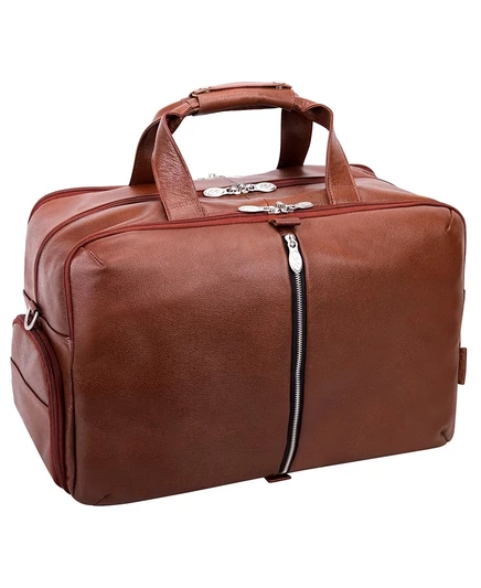 Унисекс дорожная сумка McKlein Avondale 22″ для ноутбука, коричневая