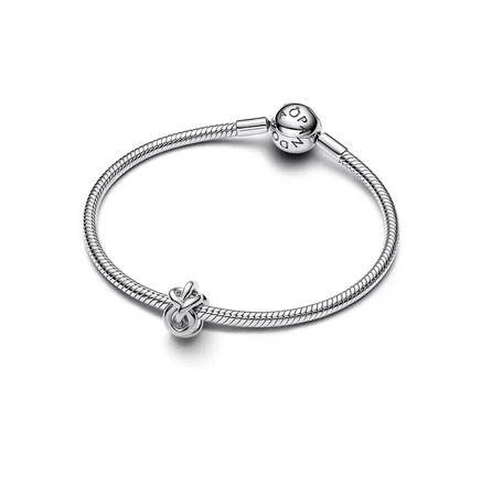 Женские шармы Pandora Infinity Knot, серебро 925 с позолотой