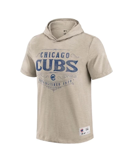 Мужская коричневая футболка с капюшоном Chicago Cubs из коллекции Darius Rucker от Fanatics tan