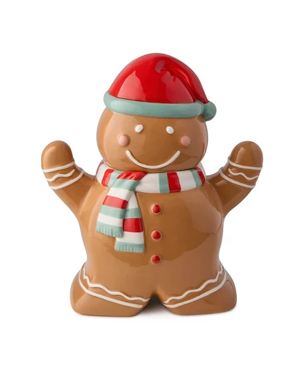 Сертифицированная международная 3-мерная банка для печенья Christmas Whimsy Gingerbread