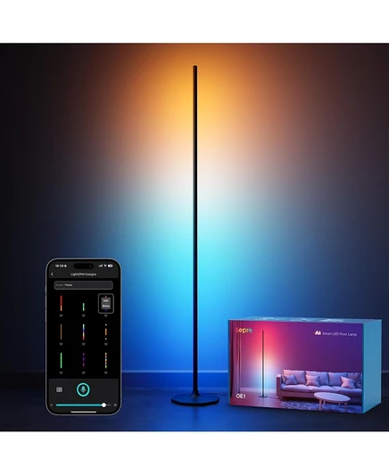 Напольный торшер Lepro OE1 55″ смарт RGBWW 1000 лм, черный