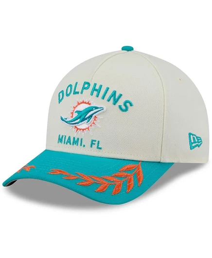 Мужская кепка New Era 9FORTY Miami Dolphins, кремово-бирюзовая