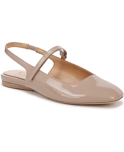  Туфли на плоской подошве  warm taupe faux patent