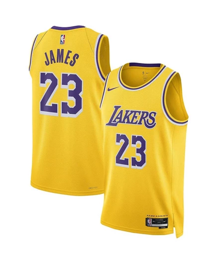 Унисекс джерси Nike LeBron James Lakers Swingman, золотистое
