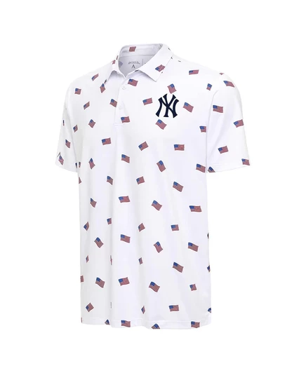 Мужское поло Antigua Americana New York Yankees, белое