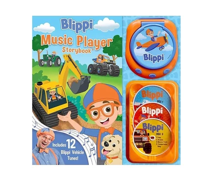 Книга с музыкальным плеером Blippi, 3 диска