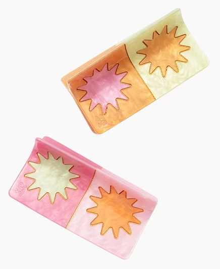Заколки-крабы Frasier Sterling Sun, 2 шт., разноцветные