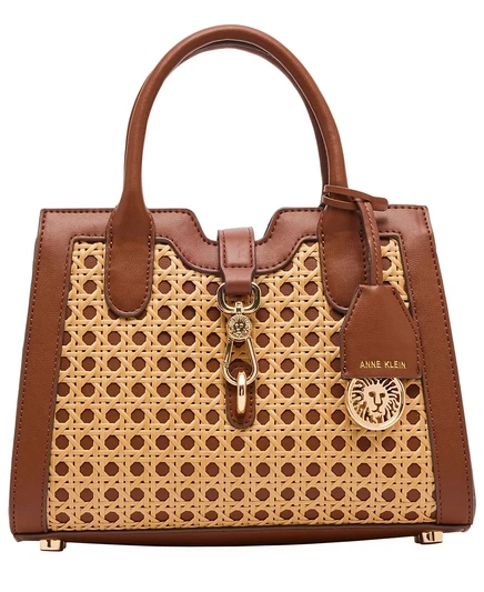Женская сумка Anne Klein маленькая с ремнём, бежево-коричневая