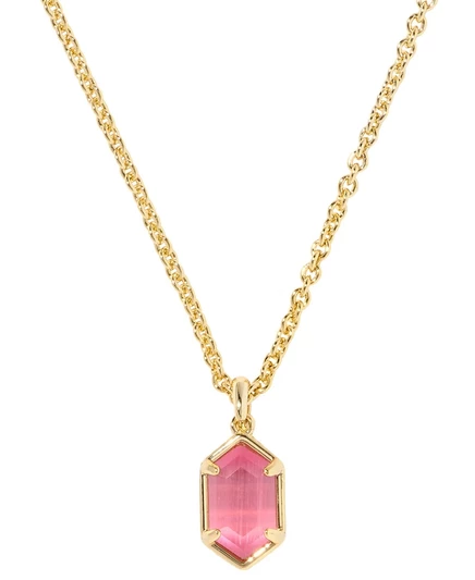 Женское ожерелье Kendra Scott Hallie 18″ позолоченное, красное