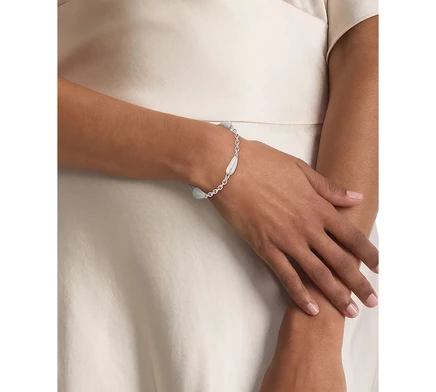 Браслет Calvin Klein Structural Link, стальной, серебристый