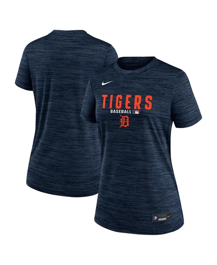 Женская футболка Nike Detroit Tigers Dri-FIT, темно-синяя