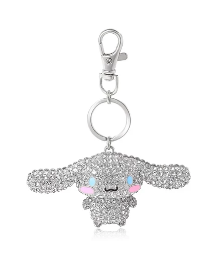 Брелок Hello Kitty Cinnamoroll со стразами, серебристый
