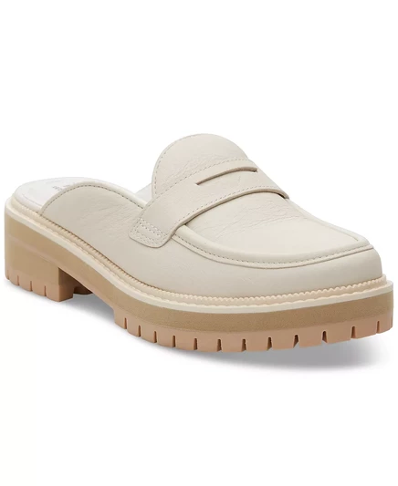  Женские мокасины-мюли на плоской подошве Cara Lug light sand leather