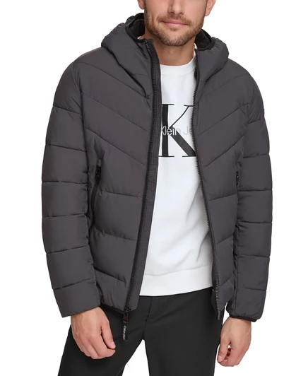 Мужская куртка Calvin Klein Chevron, серая
