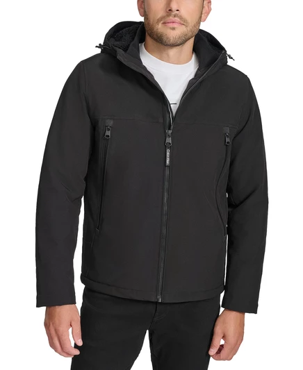 Мужская куртка Calvin Klein с меховой подкладкой, черная