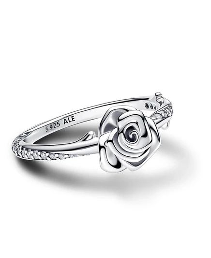 Кольцо Pandora Rose Bloom из чистого серебристо-серого цвета