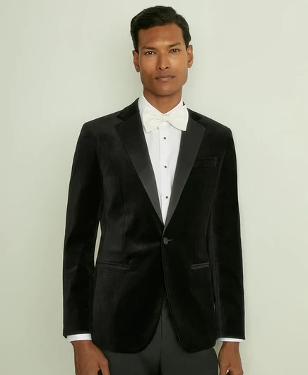 Мужской пиджак Reiss Ace из бархата, черный