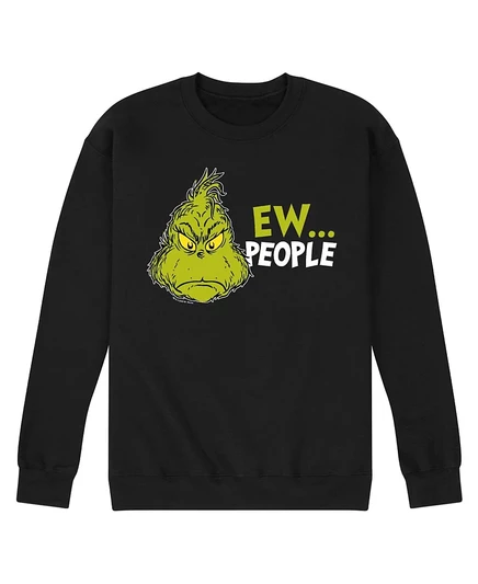 Мужская флисовая куртка AIRWAVES The Grinch Ew People с длинным рукавом black