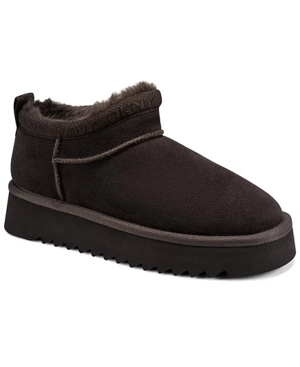 Женские зимние полусапожки DKNY Ismay, коричневые