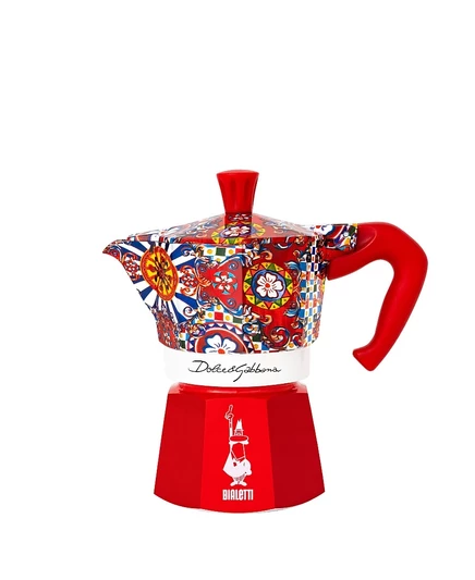 Гейзерная кофеварка Bialetti Moka Express, 3 чашки, синяя