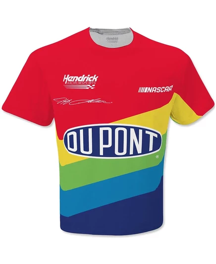 Мужская разноцветная футболка Jeff Gordon Pit Crew из коллекции Hendrick Motorsports Team Collection red, yellow