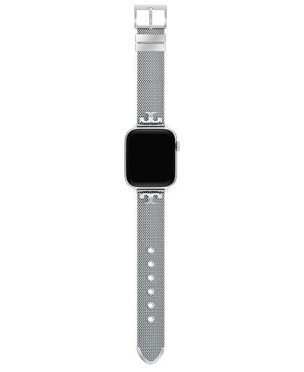 Женский ремешок Tory Burch для Apple Watch Kira 22 мм, серебристый