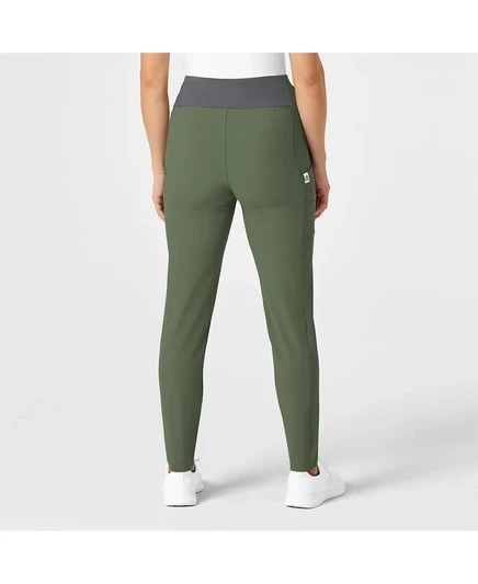 Брюки-скраб Wink Plus Size RENEW с высокой талией Power Scrub Pant olive