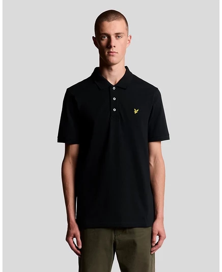 Мужская футболка-поло Lyle & Scott Plain, черная