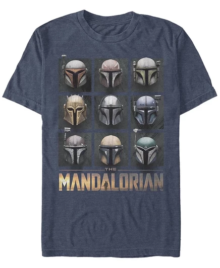 Мужская футболка Fifth Sun Star Wars Mandalorian Mando Helmet, синяя